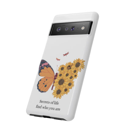 Butterfly & Sunflower Phone Case - "Secrets of Life" Design
