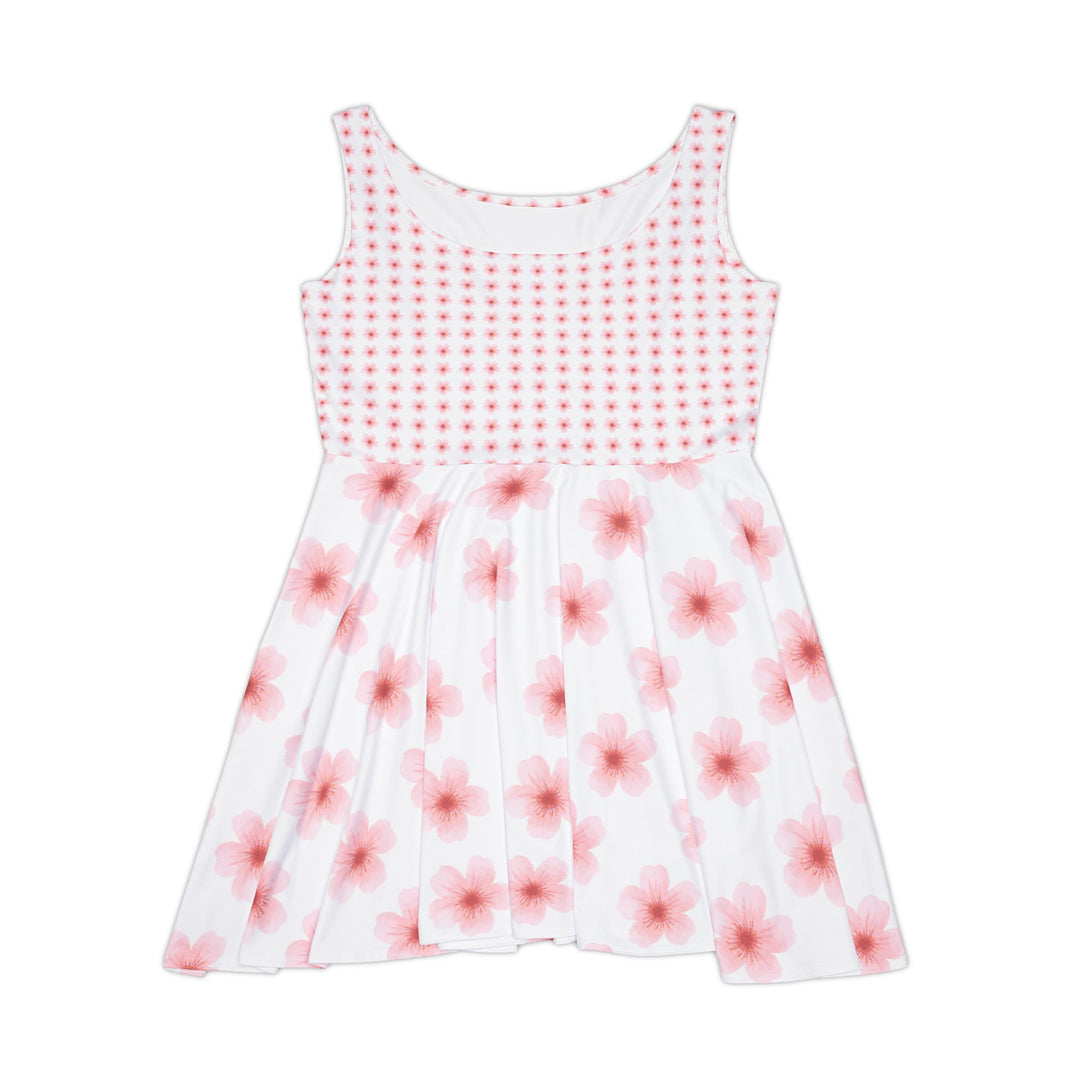 Floral Women's Skater Dress - Charming Summer Style
