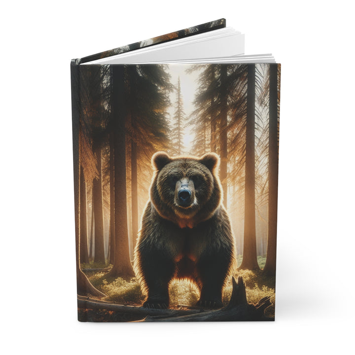 Majestic Bear Hardcover Journal - Nature Inspired Matte Notebook