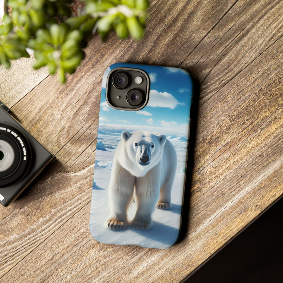 Polar Bear Tough Phone Case - Durable Protector with Arctic Design
