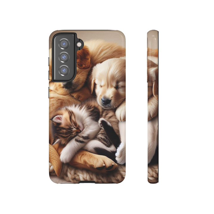 Cute Pets Phone Case - Adorable Dog and Cat Design for Animal Lovers