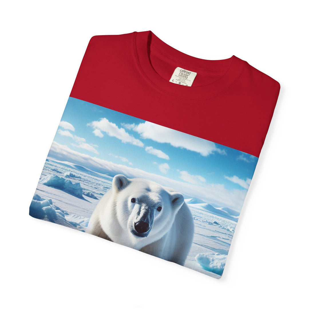 Polar Bear Graphic Unisex Garment-Dyed T-Shirt