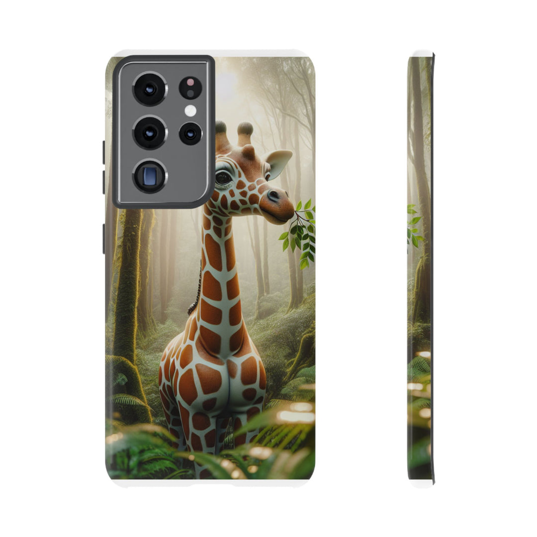 Giraffe Tough Phone Case - Cute Animal Design for Nature Lovers