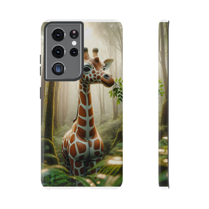 Giraffe Tough Phone Case - Cute Animal Design for Nature Lovers