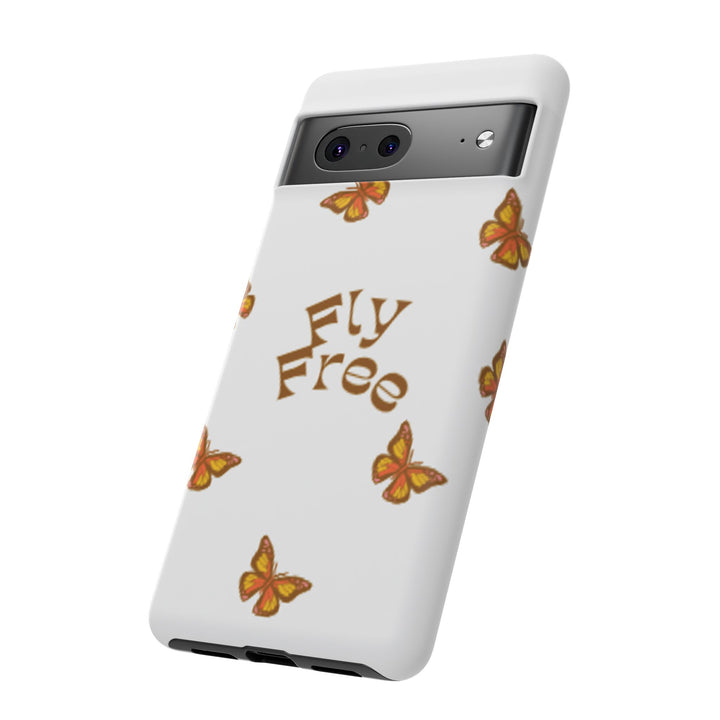 Stylish Phone Case | 'Fly Free' Butterfly Design | Unique Tough Cases