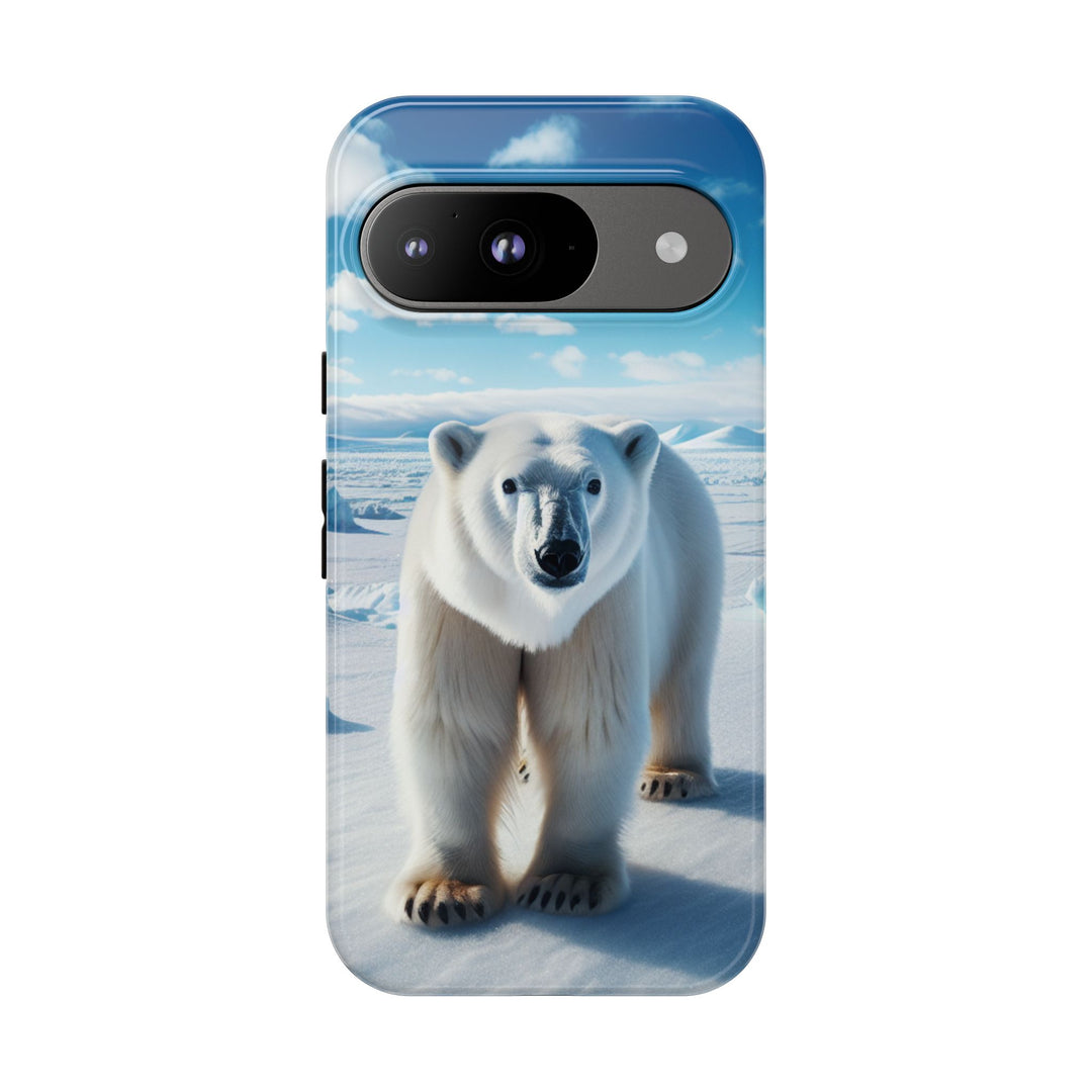 Polar Bear Tough Phone Case - Durable Protector with Arctic Design