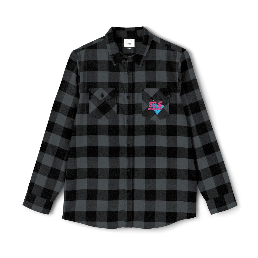 80s Inspired Unisex Flannel Shirt - Retro Cozy Casual Wear