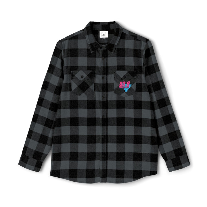 80s Inspired Unisex Flannel Shirt - Retro Cozy Casual Wear