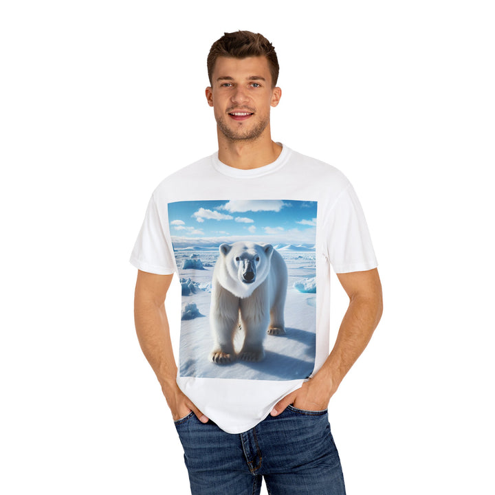 Polar Bear Graphic Unisex Garment-Dyed T-Shirt