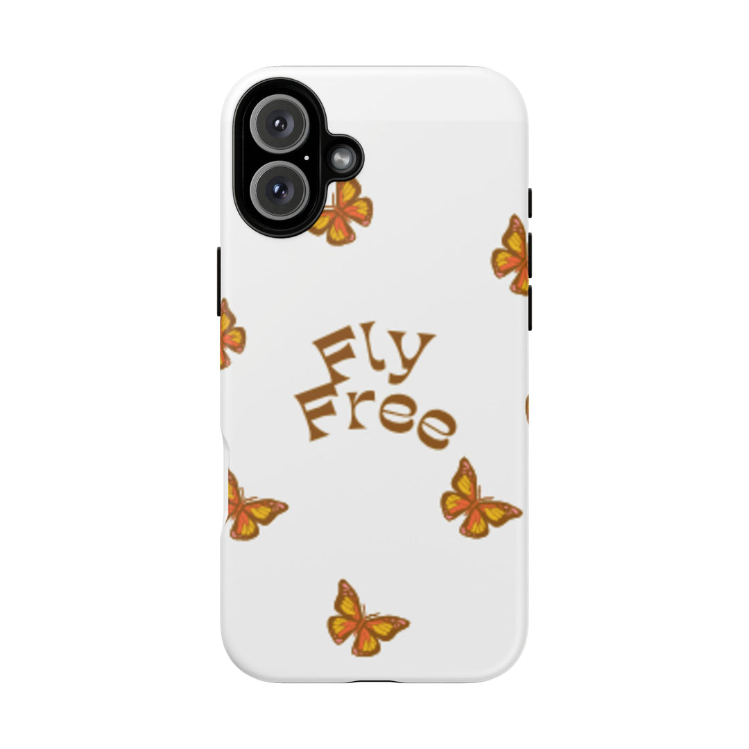 Stylish Phone Case | 'Fly Free' Butterfly Design | Unique Tough Cases