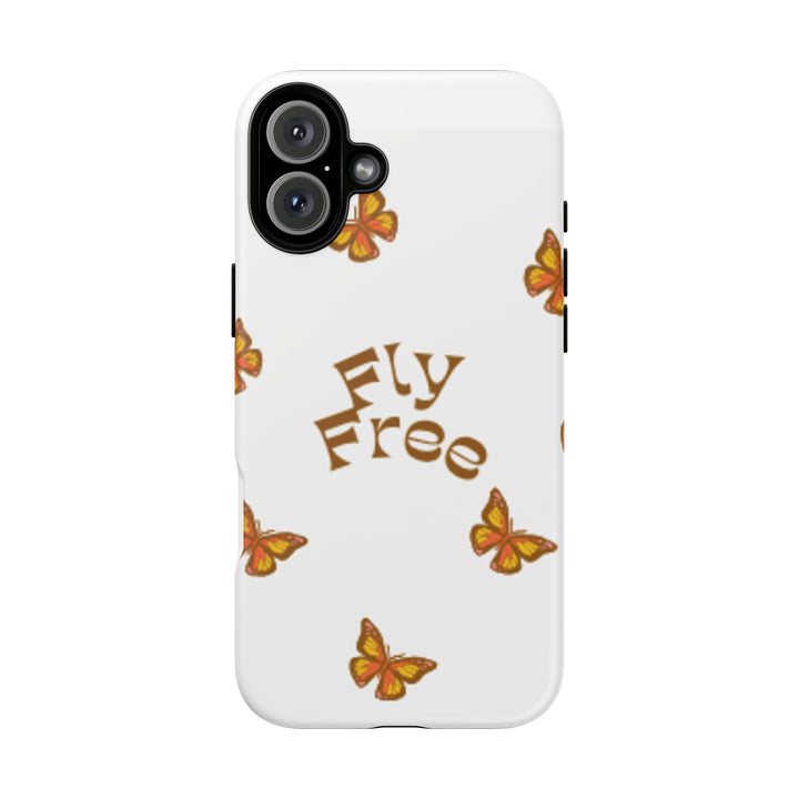 Stylish Phone Case | 'Fly Free' Butterfly Design | Unique Tough Cases