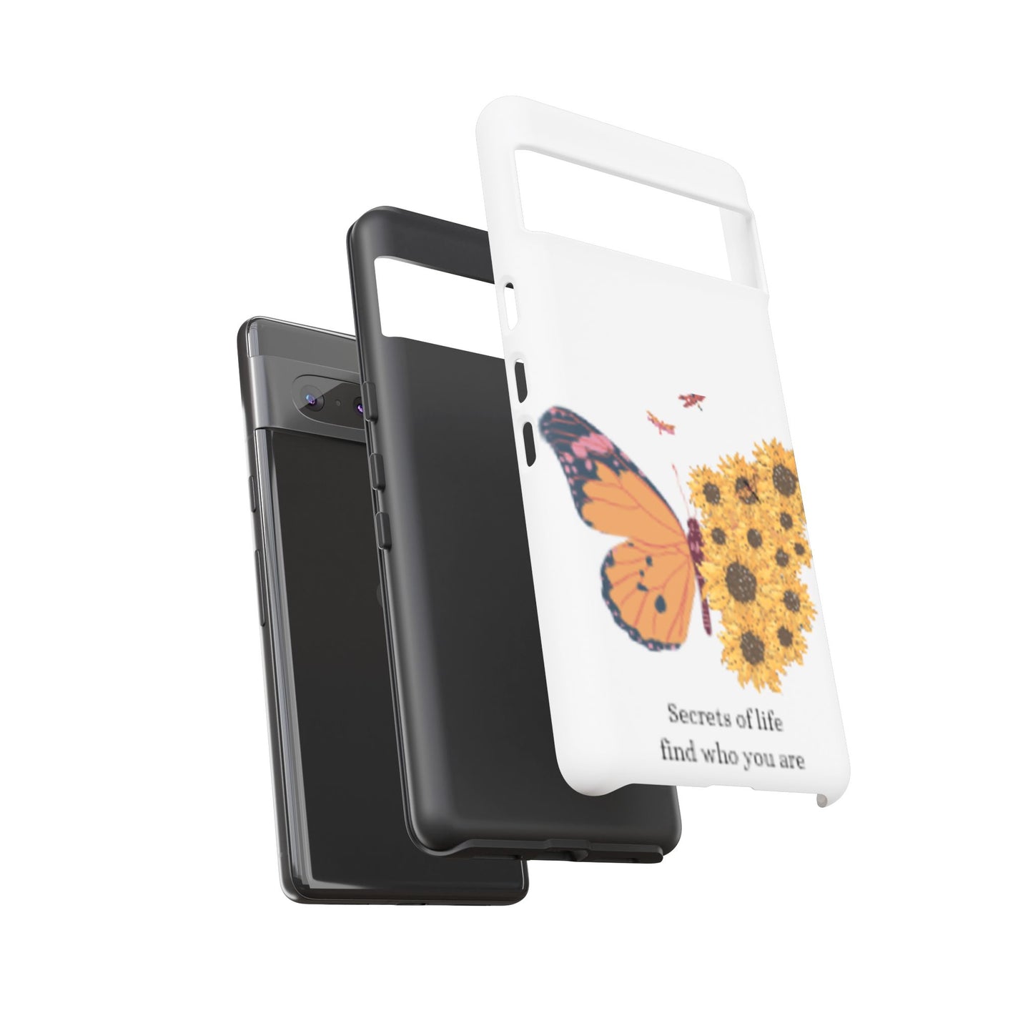 Butterfly & Sunflower Phone Case - "Secrets of Life" Design