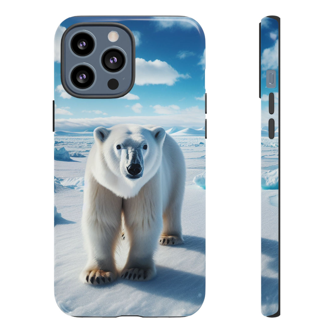 Polar Bear Tough Phone Case - Durable Protector with Arctic Design