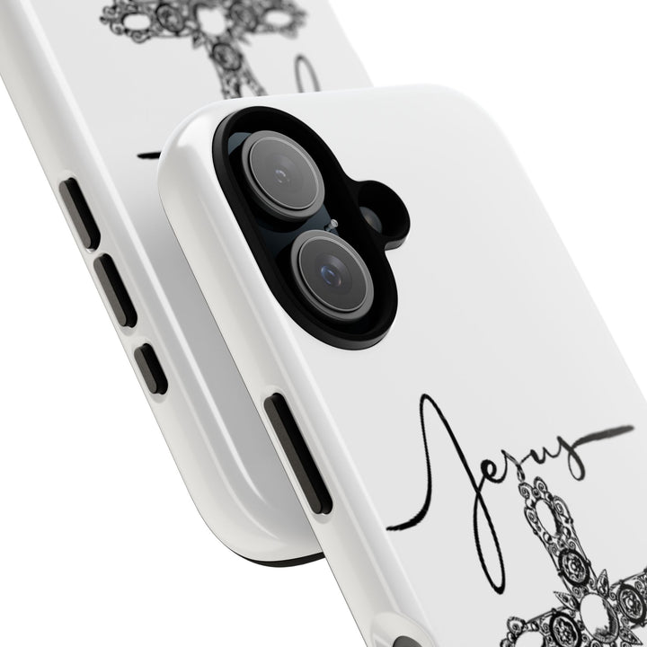 Stylish Tough Case with Jesus Design - Faith-Inspired Phone Cover, Christian Gift, Custom Phone Accessory, Unique Cell Phone Case