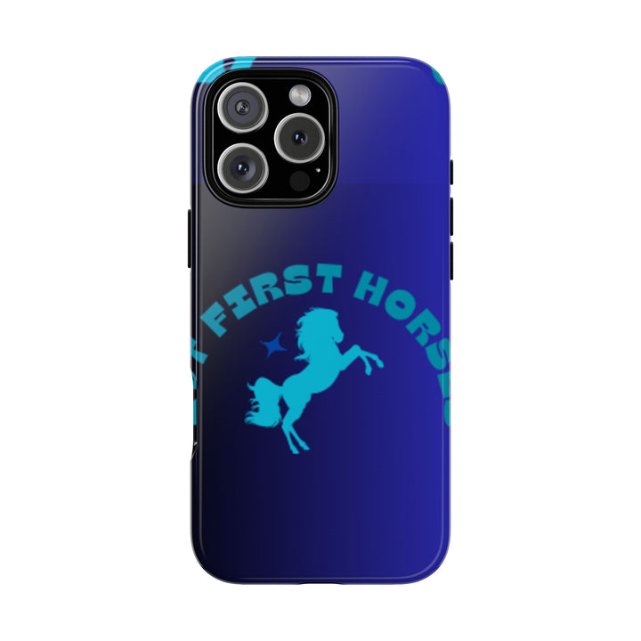 But First Horses Phone Case – Durable Tough Case for Horse Lovers
