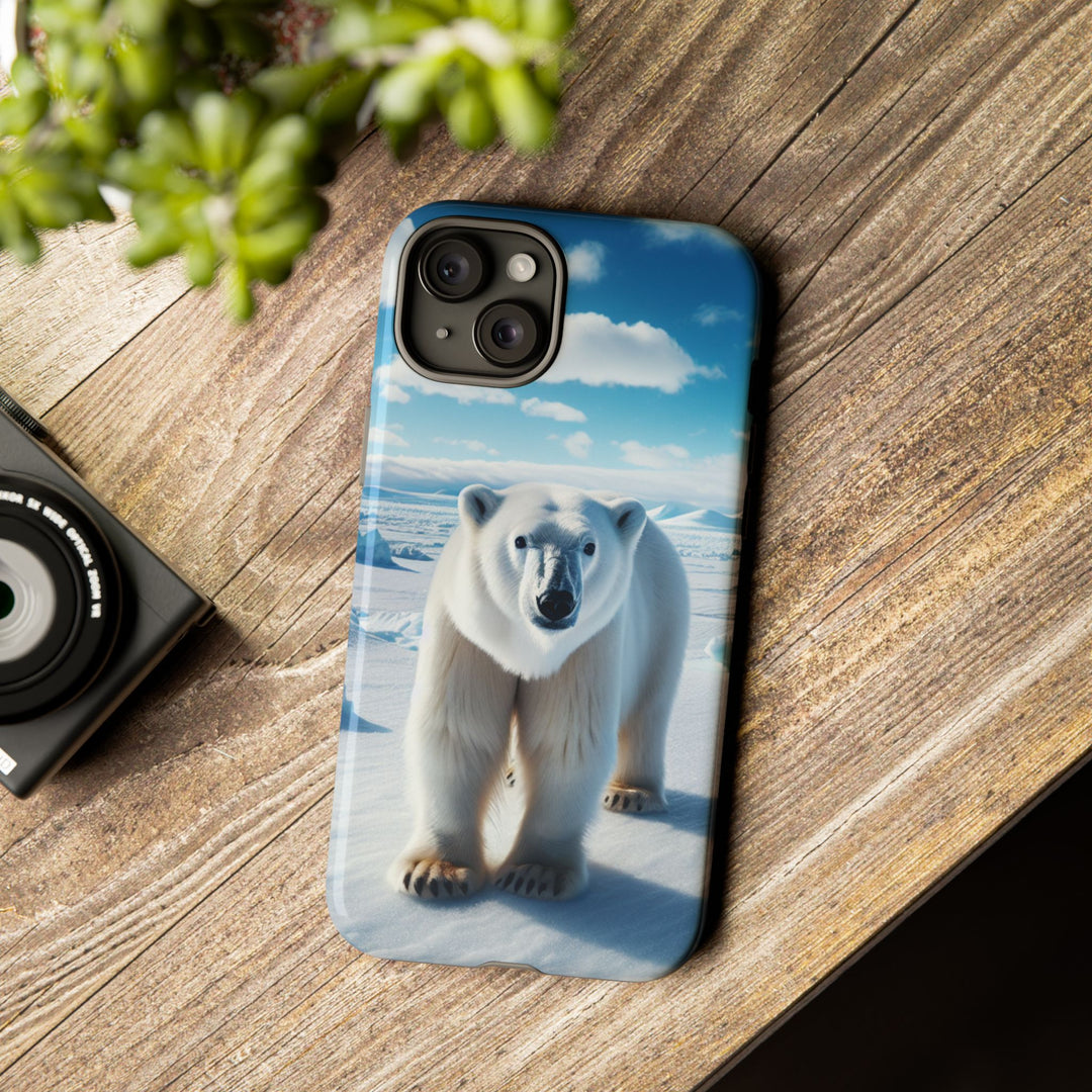 Polar Bear Tough Phone Case - Durable Protector with Arctic Design