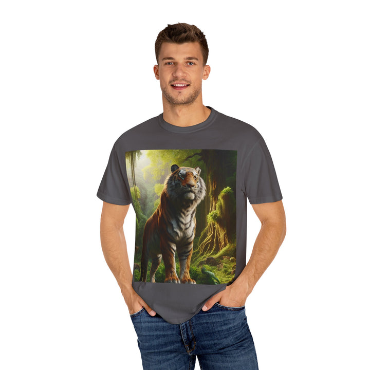 Majestic Tiger Unisex Garment-Dyed T-Shirt