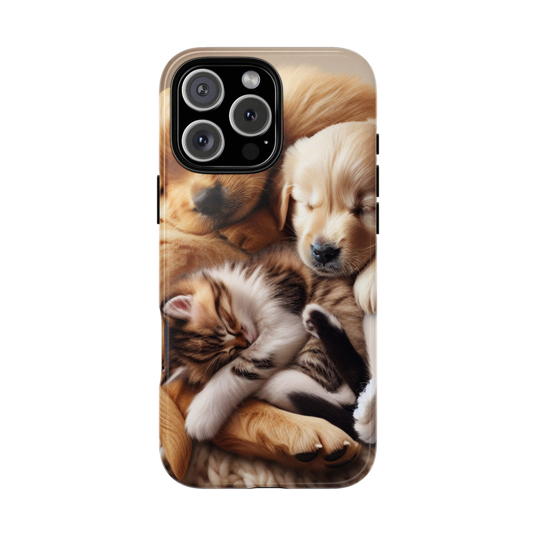 Cute Pets Phone Case - Adorable Dog and Cat Design for Animal Lovers