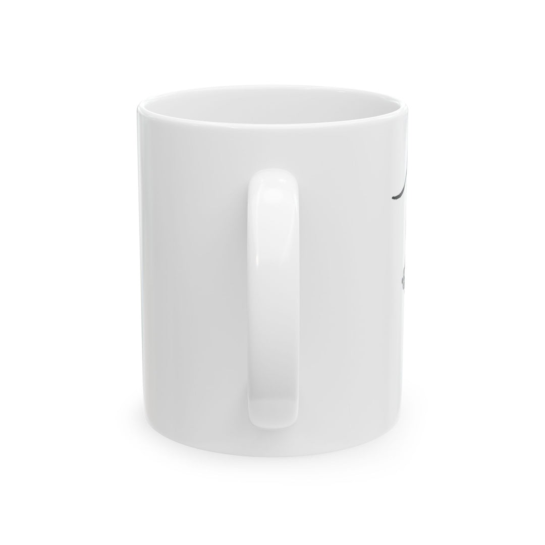 Spiritual Ceramic Mug, Inspirational Coffee Cup, Religious Gift, Cross Design Mug, Faith-Based Drinkware, Perfect for Holidays