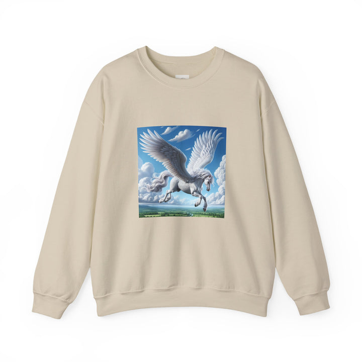 Mythical Pegasus Crewneck Sweatshirt, Cozy Unicorn Gift, Fantasy Apparel, Perfect for Fall, Unique Unisex Sweatshirt
