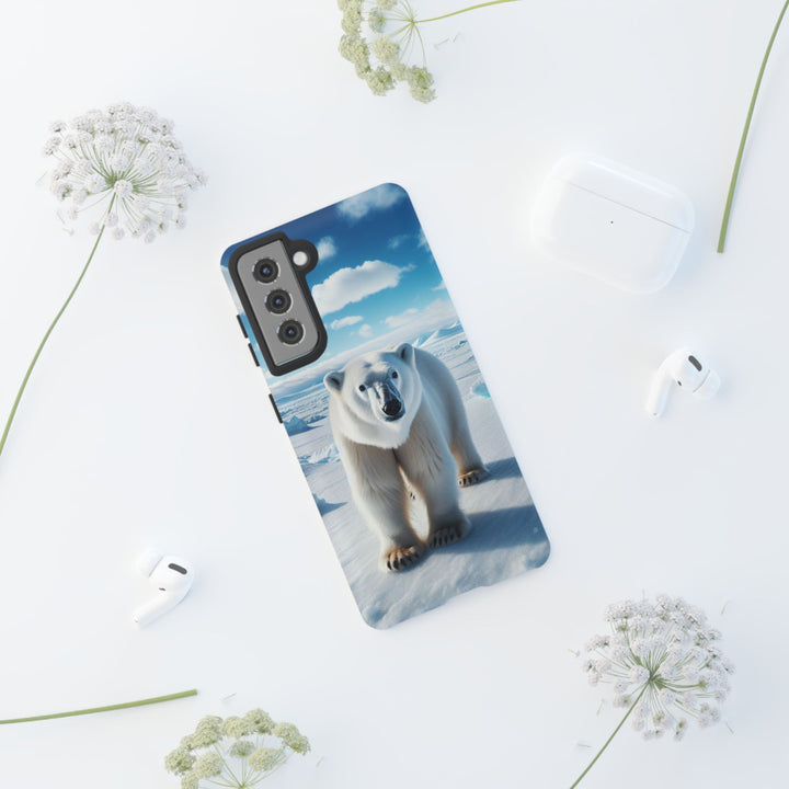 Polar Bear Tough Phone Case - Durable Protector with Arctic Design