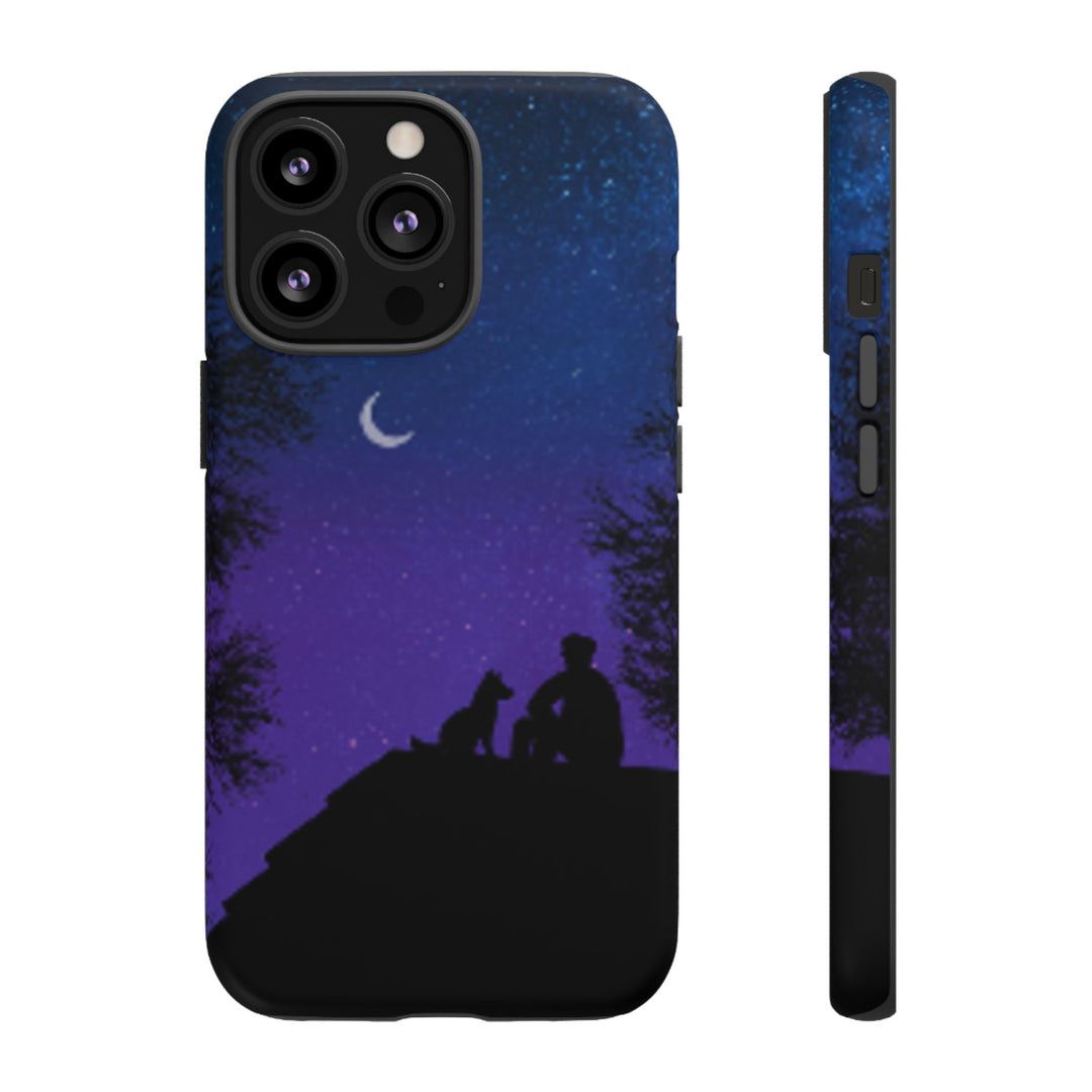 Starry Night Phone Case for Dog Lovers