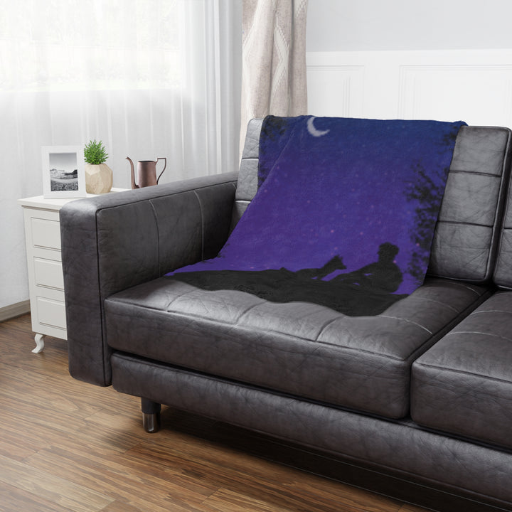 Cosmic Night Sky Minky Blanket for Cozy Moments