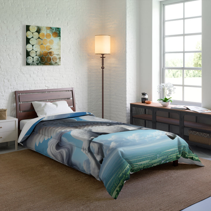 Fantasy Pegasus Comforter, Magical Bedding Set, Unicorn Dream Decor, Cozy Home Accessories, Gifts for Horse Lovers