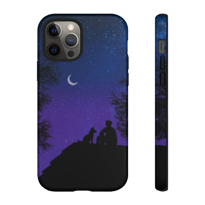 Starry Night Phone Case for Dog Lovers