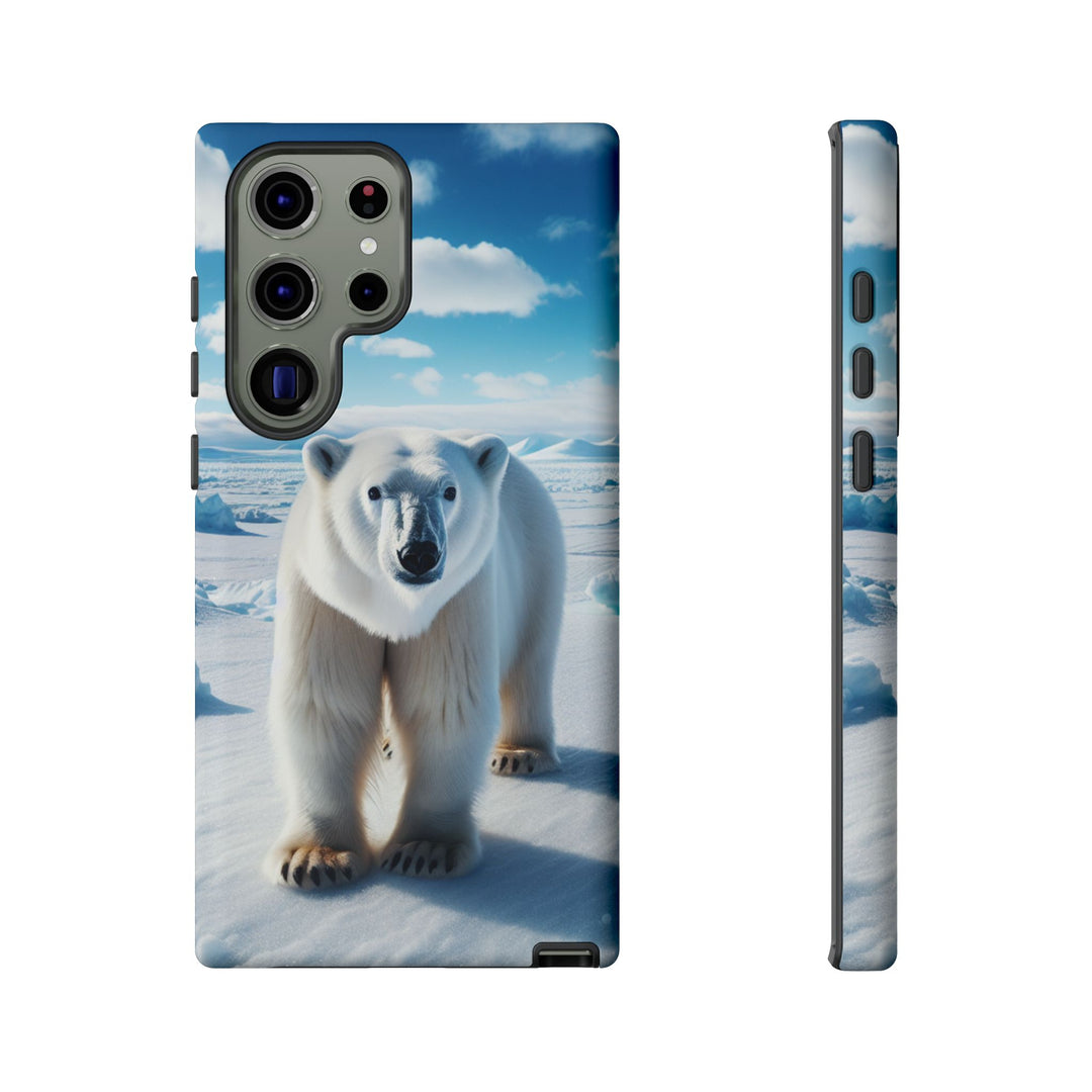 Polar Bear Tough Phone Case - Durable Protector with Arctic Design
