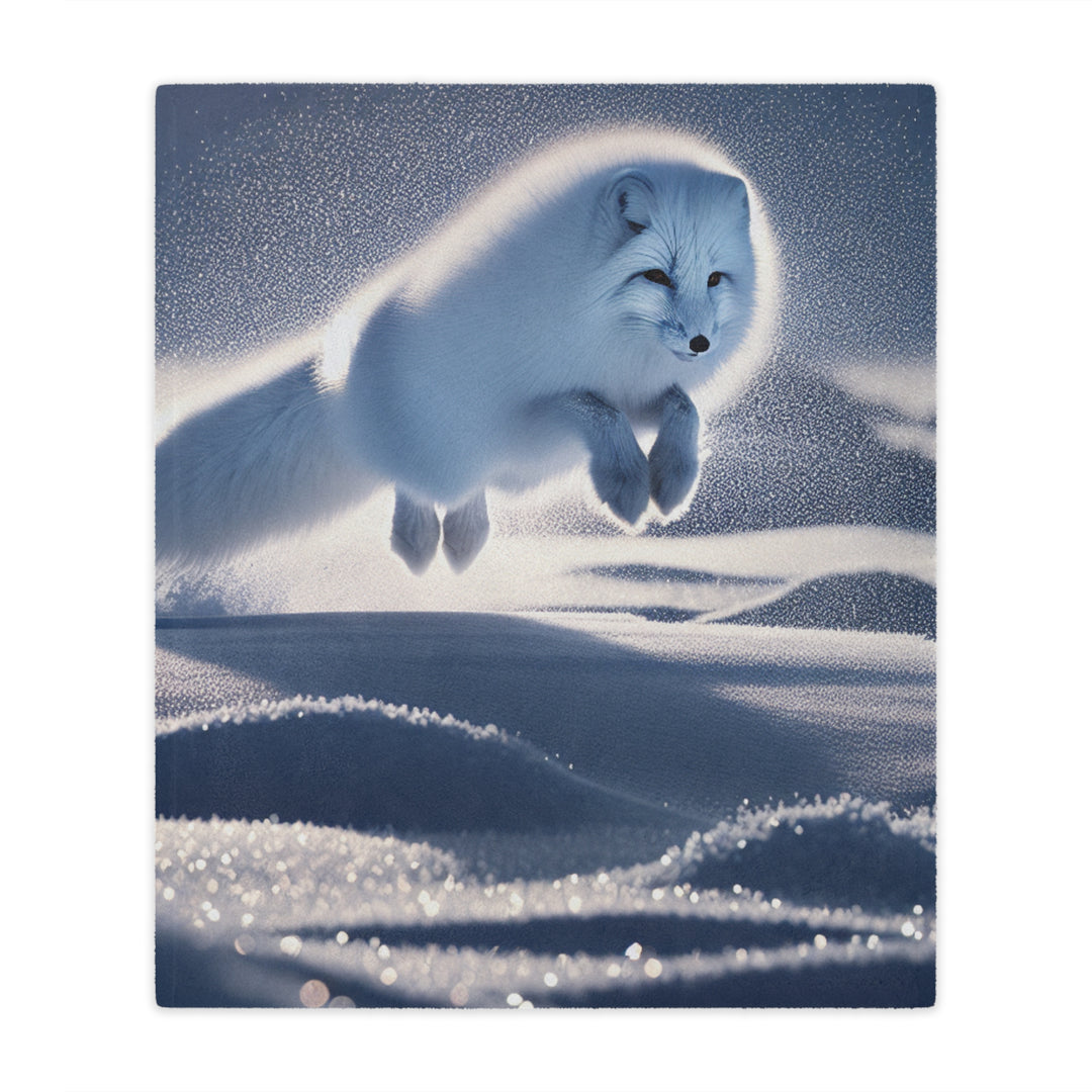 Arctic Fox Minky Blanket - Cozy and Soft Throw for Winter Nights