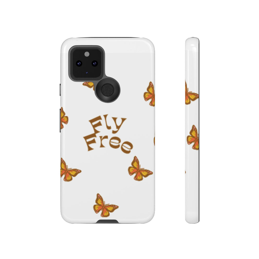 Stylish Phone Case | 'Fly Free' Butterfly Design | Unique Tough Cases