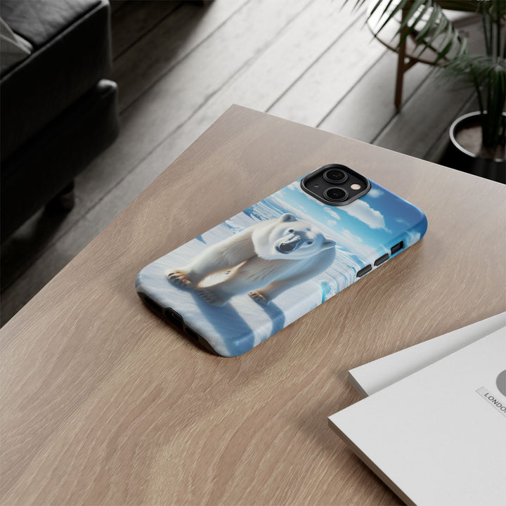 Polar Bear Tough Phone Case - Durable Protector with Arctic Design