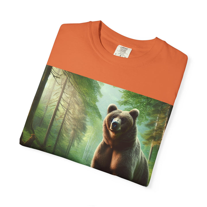 Nature-Inspired Unisex Bear Graphic Tee - Ideal for Outdoor Enthusiasts