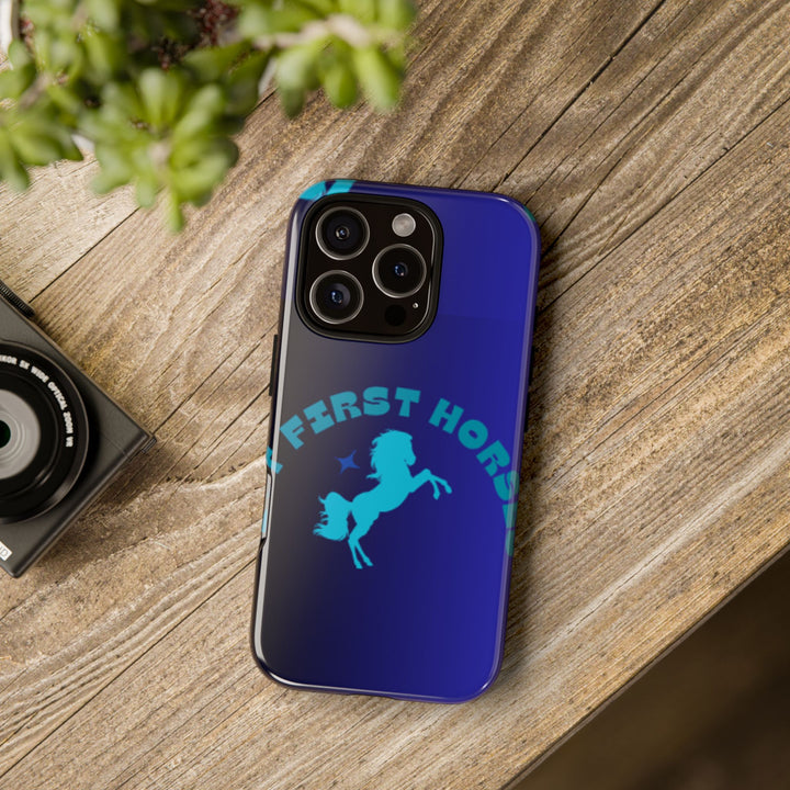 But First Horses Phone Case – Durable Tough Case for Horse Lovers