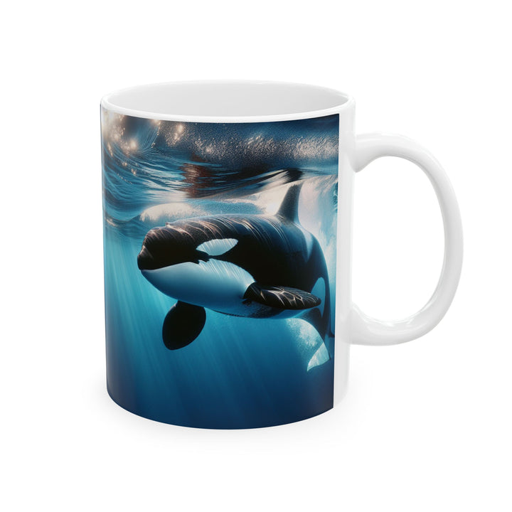 Whale Watching Ceramic Mug - Ocean Inspired 11oz & 15oz Coffee Cup