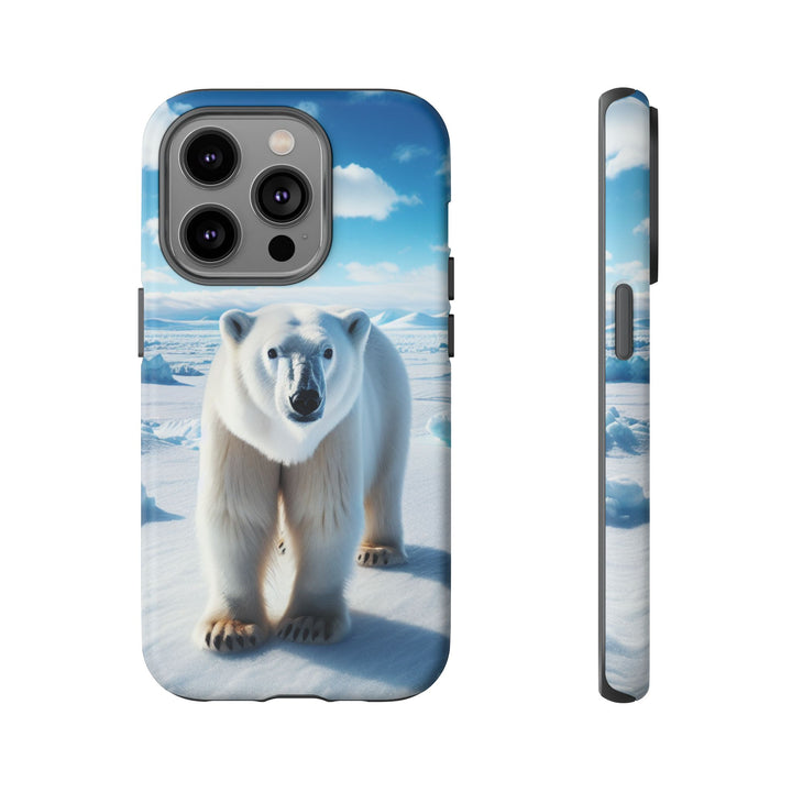 Polar Bear Tough Phone Case - Durable Protector with Arctic Design
