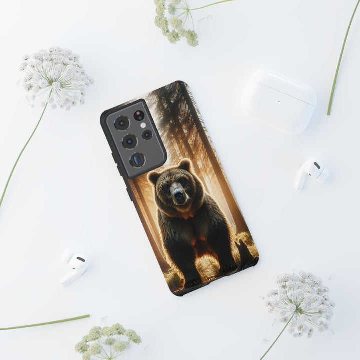 Wildlife Phone Case - Tough Cases with Bear Design, Nature Lover Gift, Animal-Themed Accessories, Eco-Friendly Tech Protection