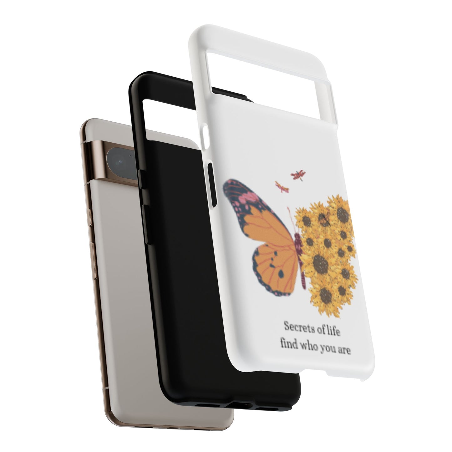 Butterfly & Sunflower Phone Case - "Secrets of Life" Design