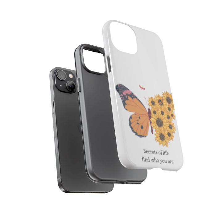 Butterfly & Sunflower Phone Case - "Secrets of Life" Design