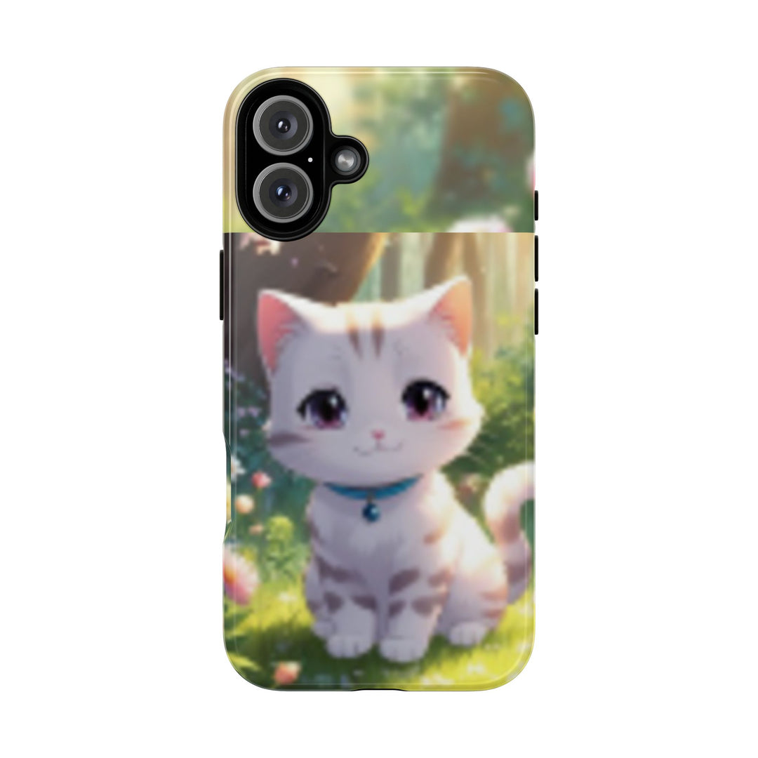 Cute Ai Cat Phone Case - Tough Protection with Floral Design for Cat Lovers