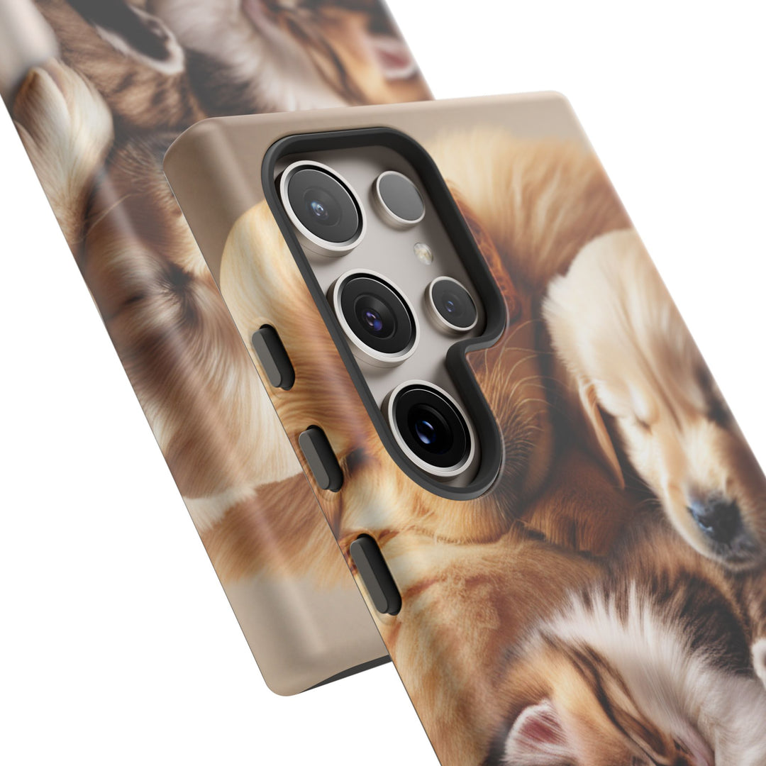 Cute Pets Phone Case - Adorable Dog and Cat Design for Animal Lovers
