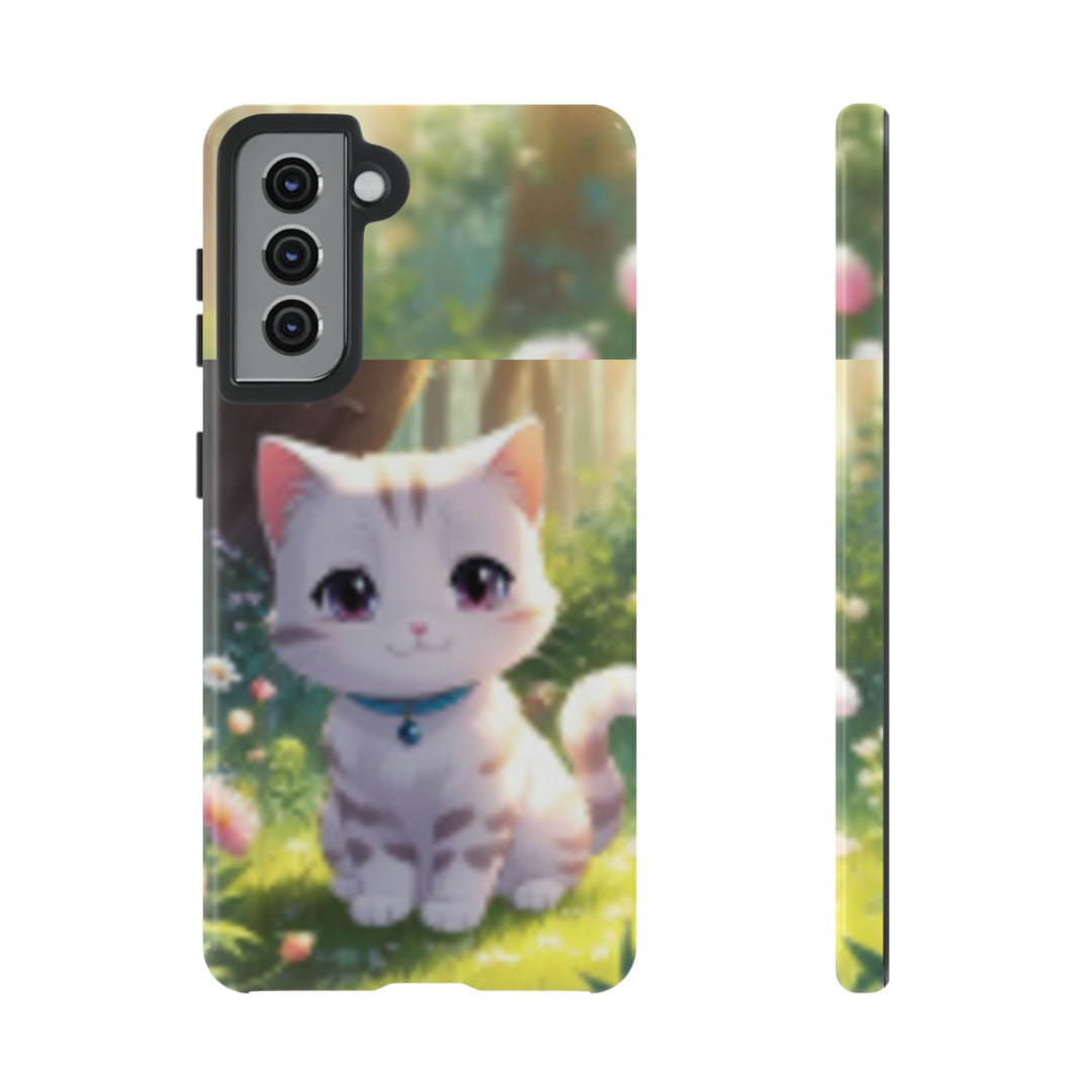 Cute Ai Cat Phone Case - Tough Protection with Floral Design for Cat Lovers