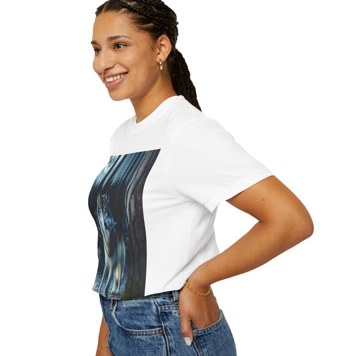 Moonlit Wolf Unisex Garment-Dyed T-shirt