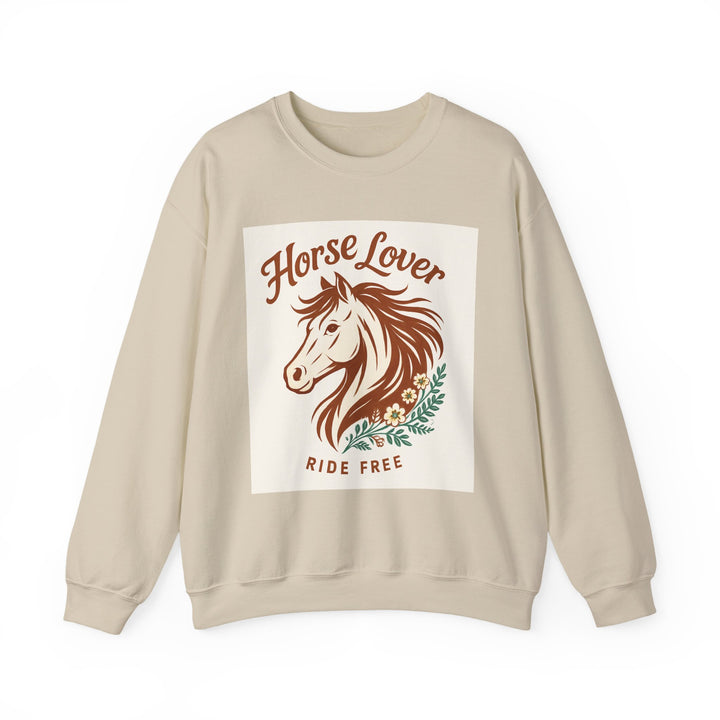 Cozy Horse Lover Sweatshirt, Equine Enthusiast Apparel, Perfect Gift for Equestrians, Casual Comfort, Horseback Riding Fashion