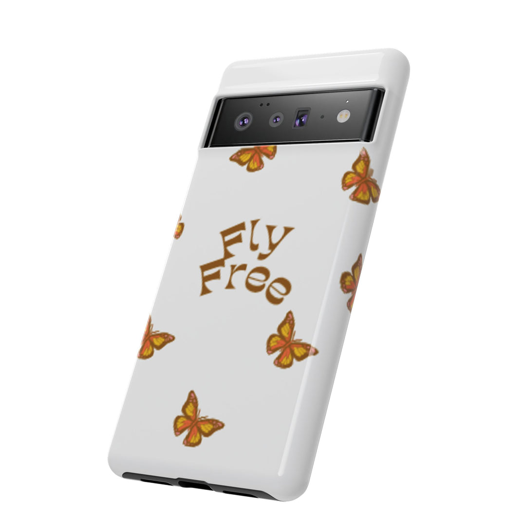 Stylish Phone Case | 'Fly Free' Butterfly Design | Unique Tough Cases