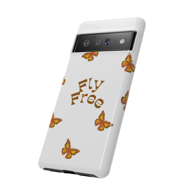 Stylish Phone Case | 'Fly Free' Butterfly Design | Unique Tough Cases