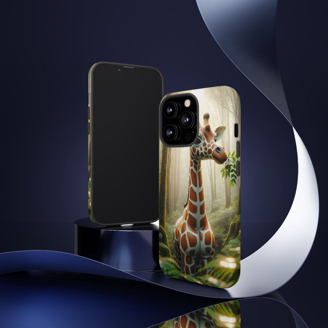 Giraffe Tough Phone Case - Cute Animal Design for Nature Lovers