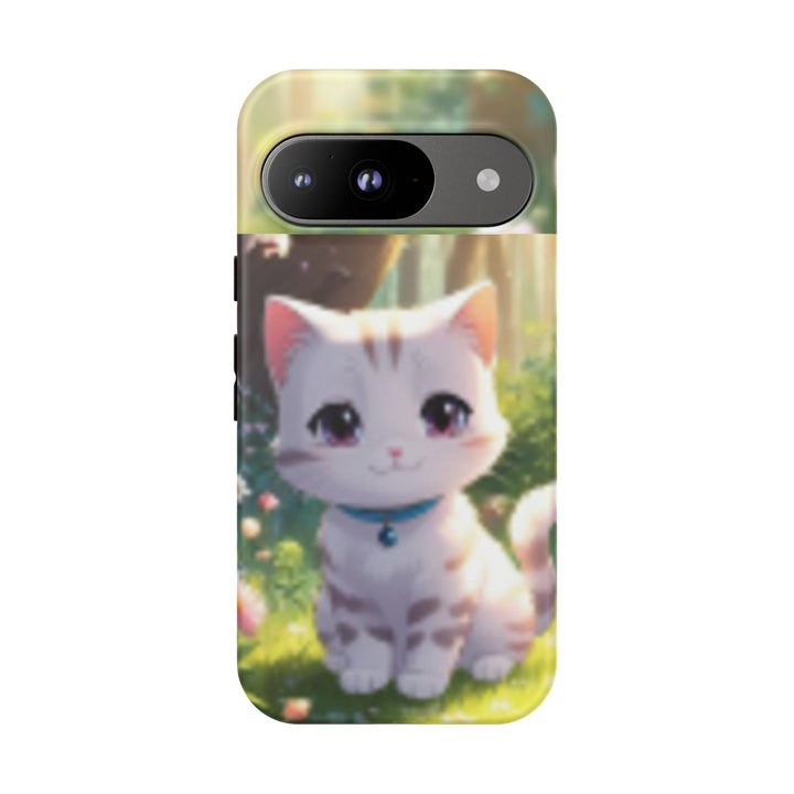 Cute Ai Cat Phone Case - Tough Protection with Floral Design for Cat Lovers