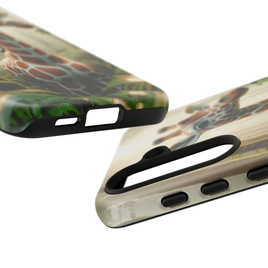 Giraffe Tough Phone Case - Cute Animal Design for Nature Lovers